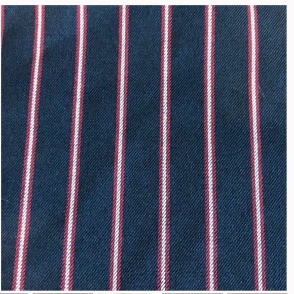 ZARA Pinstripe Ruffle Hem Peplum Striped Top - Picture 6 of 6